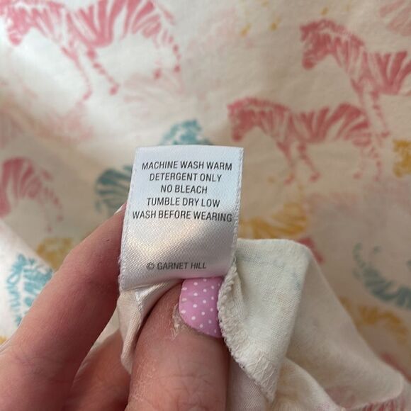 Garnet Hill Kids Zebra Dress. Size Small. - Picture 8 of 8